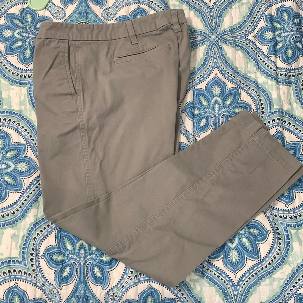 Sz 6 J Crew Gray High Rise Girlfriend Chino
